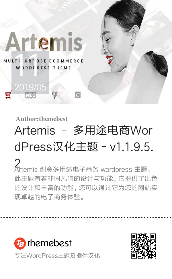 Artemis – 多用途电商WordPress汉化主题 - v1.1.9.5.2